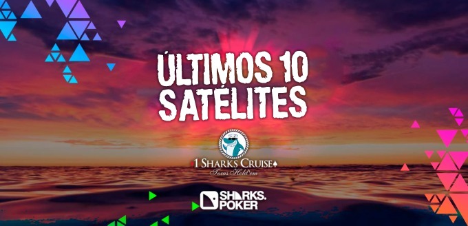 TÁ ACABANDO!!! RESTAM APENAS 10 SATÉLITES SHARKS CRUISE, VEM BUSCAR O SEU PACOTE HOJE NO SUPER MONSTER STACK DO NOSSO DOMINGÃO!!